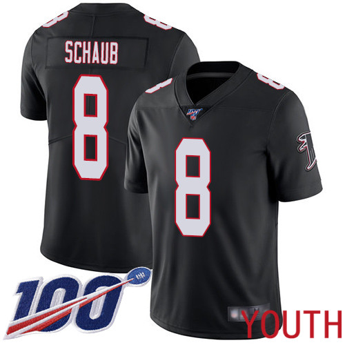 Atlanta Falcons Limited Black Youth Matt Schaub Alternate Jersey NFL Football #8 100th Season Vapor Untouchable->women nfl jersey->Women Jersey
